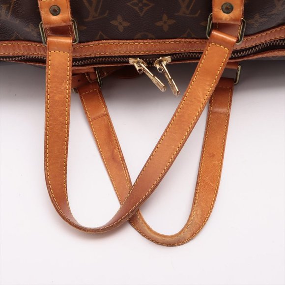 Louis Vuitton Bags Louis Vuitton Brown Monogram Canvas Leather Sac